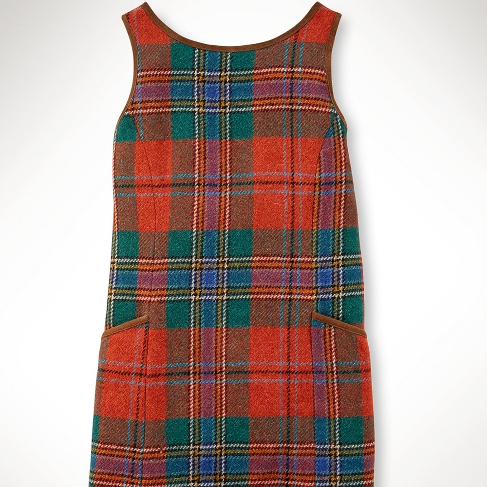 Ralph Lauren Plaid Tailored Shift Dress